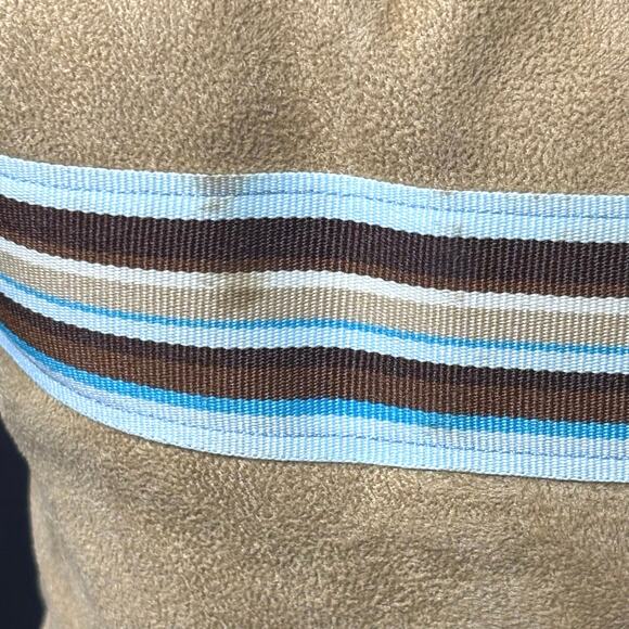 Tan & Brown Button Tote Bag - Picture 4 of 6